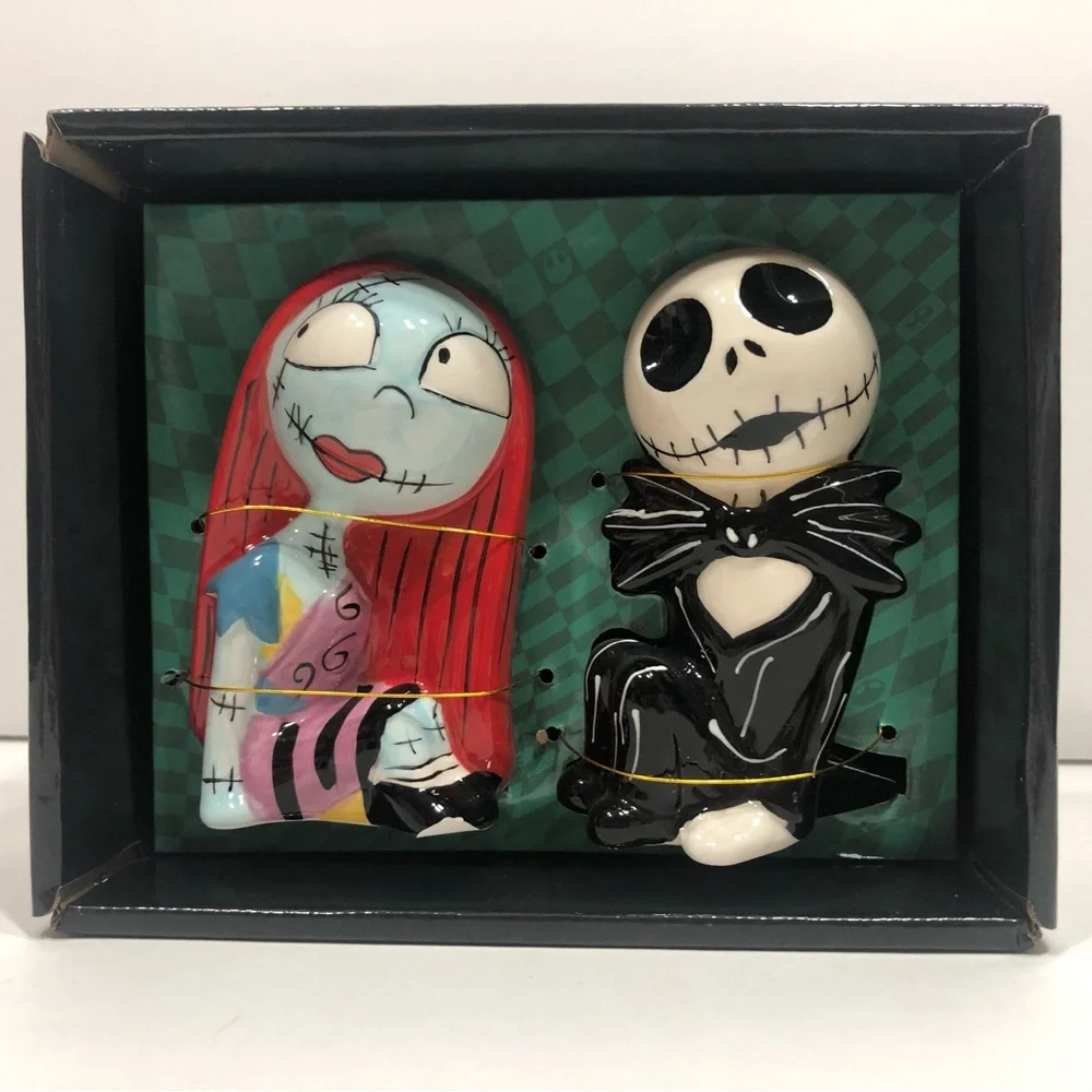 Jack/Sally Salt & Pepper Shakers NWT